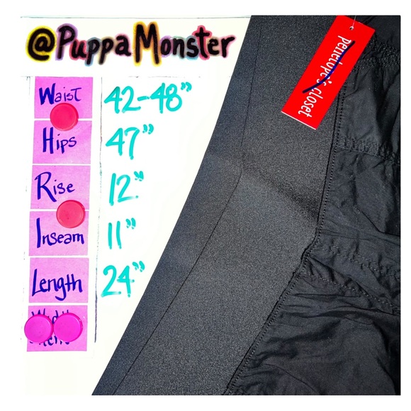 New Penelope’s Closet Bermuda Shorts 2X Black - Picture 6 of 6